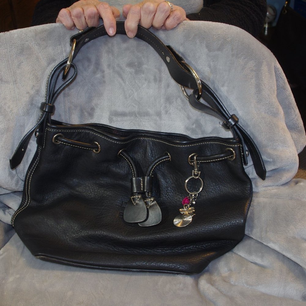 DOONEY AND BOURKE- BLACK PURSE, GOOD CONDITION